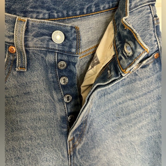 Levi's Premium 501 S Skinny Jeans Can't Touch This - Medium Wash - Picture 9 of 17